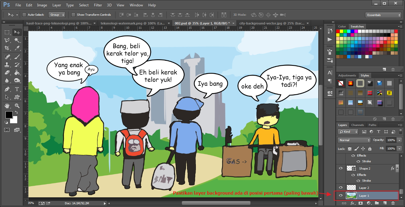 Tutorial Cara Membuat Komik Dengan Coreldraw Photoshop And Ilustrator