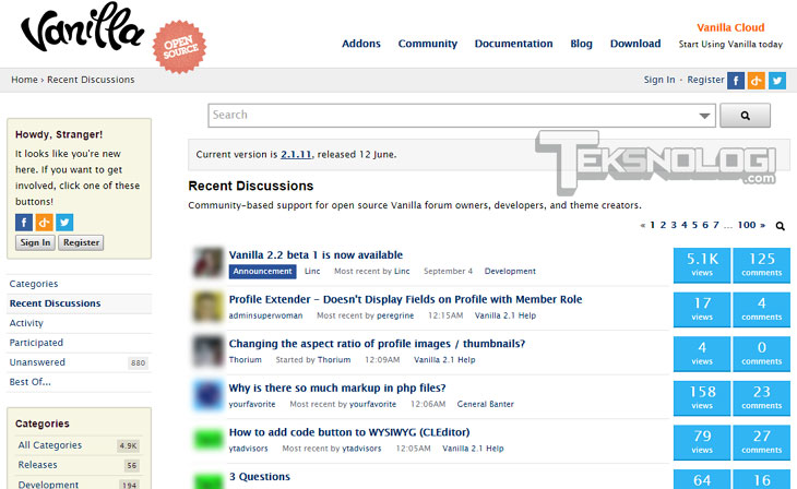 vanilla-forum-screenshot-demo
