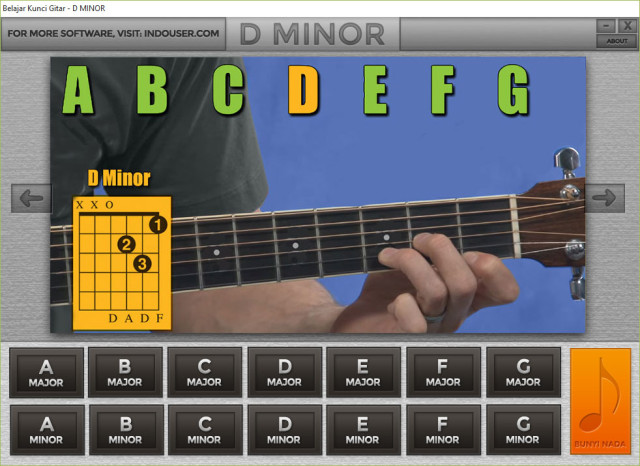Belajar Kunci Gitar dengan Software Buatan