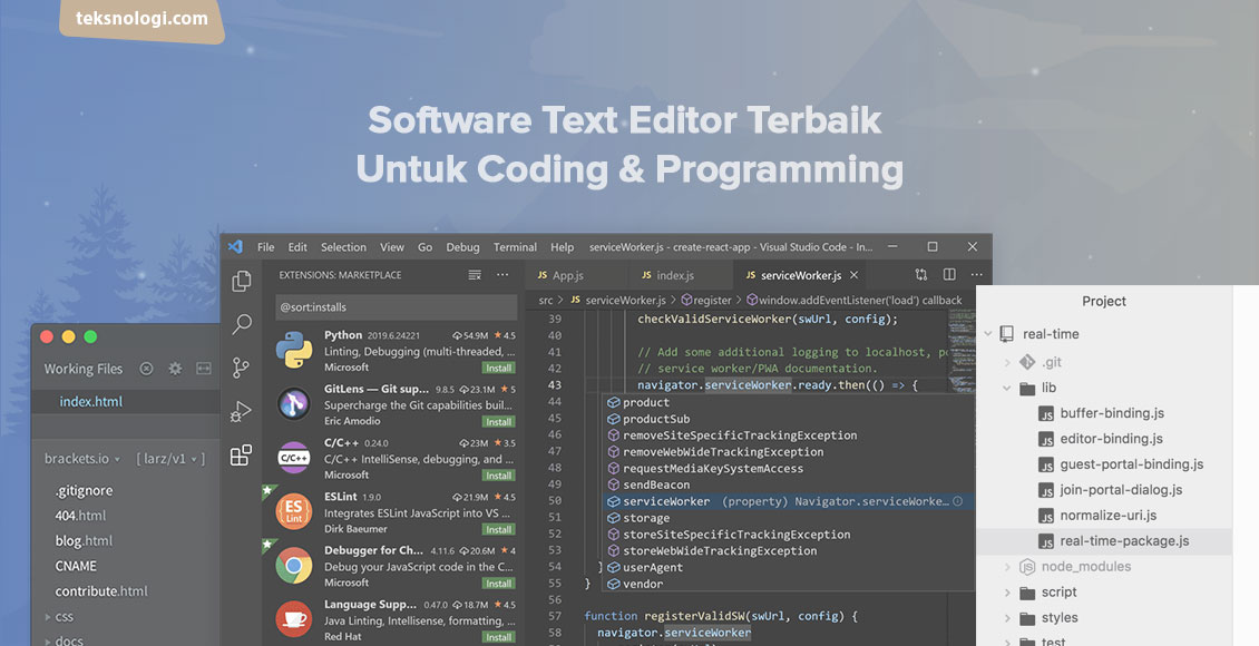 software text editor terbaik untuk coding