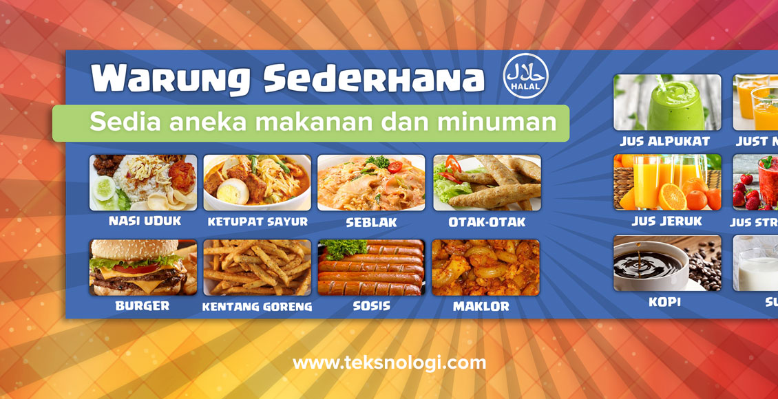 Free Download Template Desain Banner Spanduk Restoran