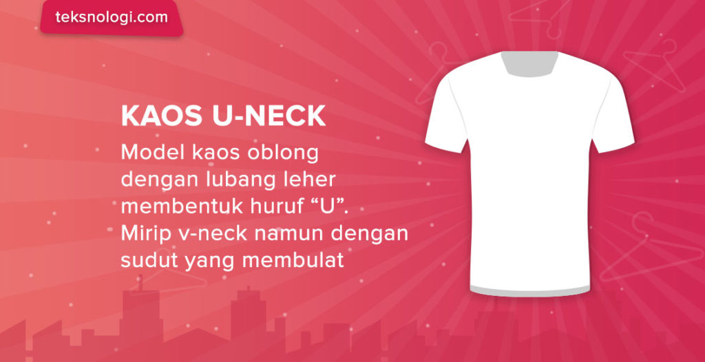 model-kaos-u-neck-shirt