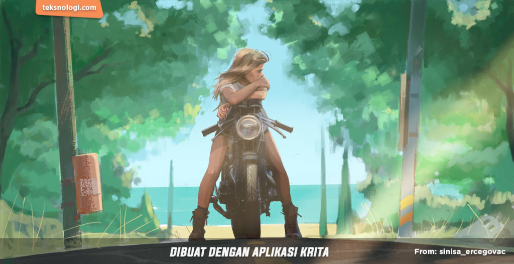 lukisan digital dengan aplikasi krita