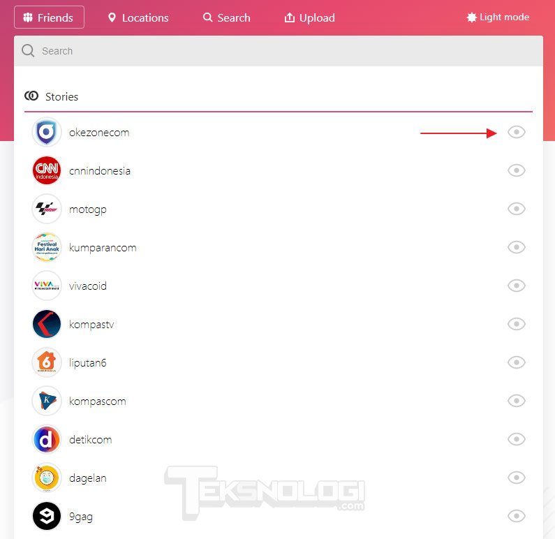 Lihat story instagram secara anonim