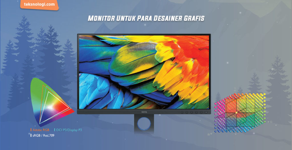 Fungsi Adobe RGB sRGB pada monitor desainer grafis