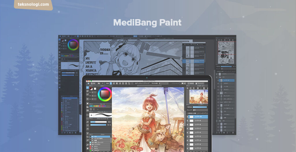 menggambar digital dengan medibang paint