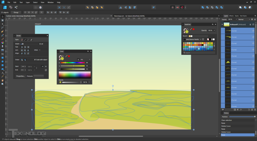 cara-membuat-tekstur-rumput-vector-dengan-pen-tool-affinity-designer


